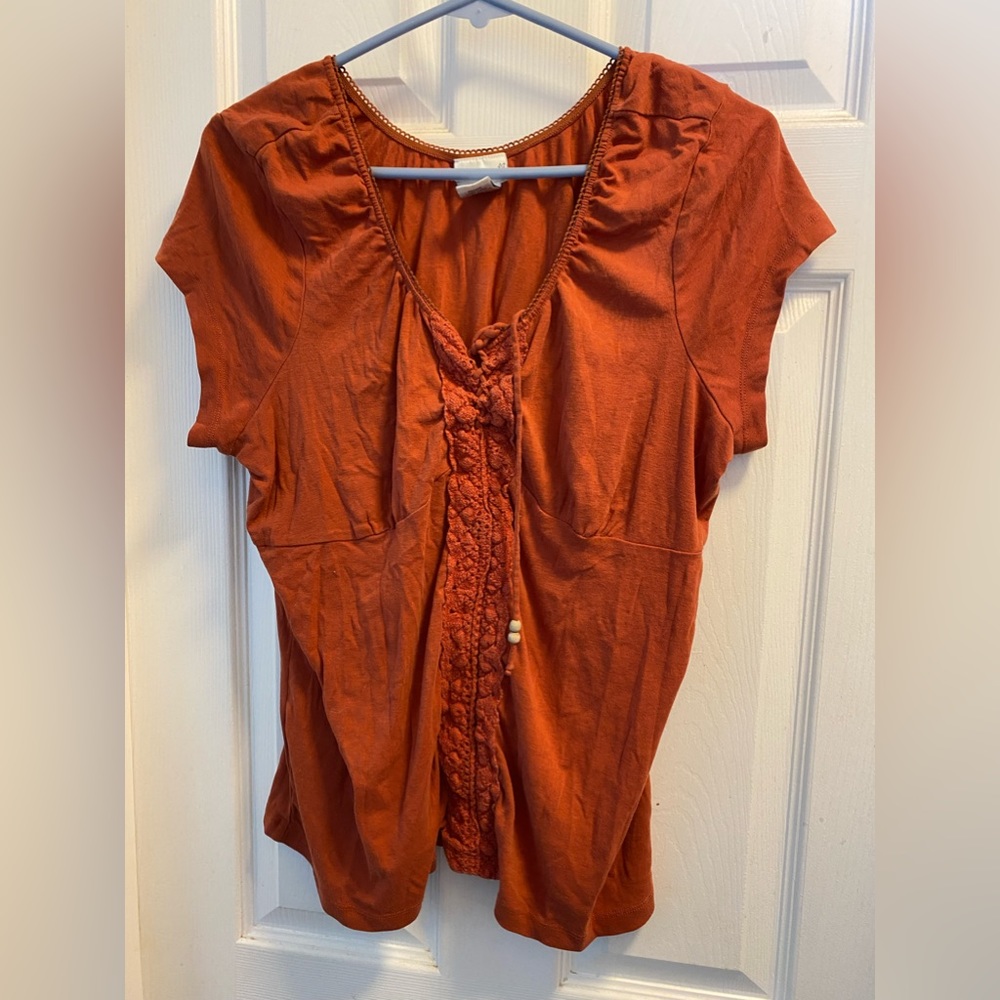 Orange shirt